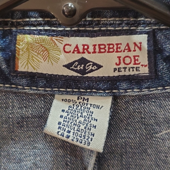 Caribbean Joe Jean Jacket- HP - Picture 3 of 4